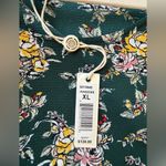 Max Studio Green Floral Flutter Sleeve Ruffled Dress With Belt Size XL NWT! Photo 9