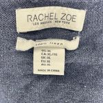Rachel Zoe  100% Linen Blue/ Gray Open Front Cardigan Preppy size XL Photo 2