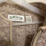 Orvis Vintage  Fisherman Vest Wool Fair Isle Cardigan Outdoors Cable Knit XL Photo 1