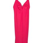 ZARA  Ruched Slip Fuchsia Dress Photo 5