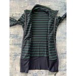 Lululemon Nice Asana Jacket Slalom Stripe Inkwell Blue and Green Size 6 Photo 3