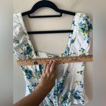 Free People  Floral smocked puff sleeve top size L‎ Photo 6