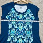 Title Nine  Gidget 2.0 Active Dress Blueprint Cap Sleeve Stretch Blue Geometric L Photo 8