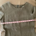 EUC Linen Dress Short Sleeve Tan Photo 12