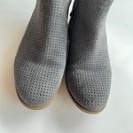 Toms  Boots Womens‎ 8.5 Deia Ankle Bootie Grey Suede Perforated Comfort 10011183 Photo 2