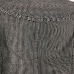 Anthropologie Tria Railroad Striped Big Button Crew Jean Crop Jacket Blu… Photo 8