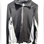Under Armour UNDER ARMOR Gray and White Quarter-Zip Pullover Photo 0