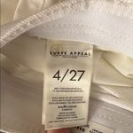 Curve Appeal Heritage Luxe Skylar High Rise Wide Leg crop White Jeans 4 28” Size 27 Photo 8