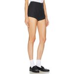 Helsa Washed Linen Black High Rise Micro Shorts Size Small Photo 1