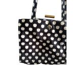Kate Spade  Cream Black Apple Print Tote Nylon Shoulder Bag Photo 1