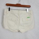 Aeropostale Womens Boyfriend Shorts Size 9/10 Off White Flat Front Cotton Sexy Photo 1