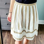 BCBGMAXAZRIA  | Bohemian A-Line Full Silk Blend Skirt Size 6 Small Photo 9