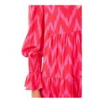 Tuckernuck Pomander Place Hot Pink Ikat Kenzo Dress Women’s Size XS Tiered Photo 10