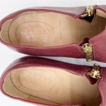 J.Crew  Double Zipper Burgundy Red Leather Pointed Toe Loafer Women's Size 6.5 Photo 5