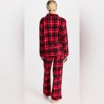 BED HEAD Women’s Size Small Nicholas Plaid 100% organic cotton Pajama Set Red Photo 3