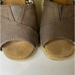 Toms Women's Taupe Wedge Heels Size 7.5 Photo 1
