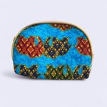 Thailand Elephant Print Pouch |‎ Travel Coin or Makeup Bag Blue Photo 1