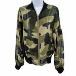 Roly Poly Green Camo Print Full Zip Long Sleeve Ja Size M Photo 0
