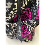 Vera Bradley  Canterberry Magenta Women's Black Pink Floral Back Pack SKU 6090 Photo 3