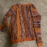 Forever 21 Orange Mulitcolor Knit Cardigan Photo 1