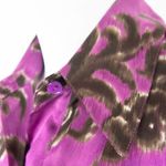 Linda Allard Ellen tracy silk floral print purple shirt, size Petite 2 Photo 7