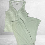 NWOT Live2Lounge Ladies 2 Piece Olive Green Pajama Lounge Set Size M Intimates Size M Photo 0