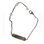 Cartier white 18k Gold identity Chain Bracelet Photo 1