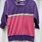 Wrangler Vintage  top with rainbow stripe women’s L Photo 0