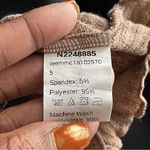 SheIn | Tan Ribbed Long Sleeve Crop Top Sz S Photo 6