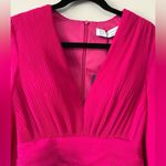 Mac Duggal  Pleated Bell Sleeve Chiffon Mini Dress Photo 5