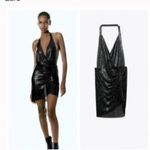 ZARA  NEW BLACK METALLIC MESH RHINESTONE HALTER JEWEL MINI DRESS M-L REF 2855/205 Photo 1