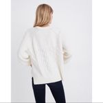 Madewell White Copenhagen cable knit sweater Photo 2