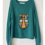 Woolrich  Mohair Blend Winking Owl Round Neck Pullover Sweater Size Large Photo 10