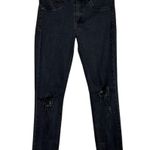 Rag and Bone Washed Black Ankle Raw Hem Crop Distressed Denim Legging Jeggings 27 Photo 0