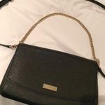 Kate Spade Black Leather Gold Chained Crossbody Photo 0