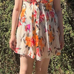 Victoria's Secret Floral Mini slip Dress - Orange, Pink, Cream Photo 0