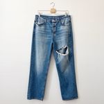 American Eagle  90’s Boyfriend high waisted Distressed Straight Leg Jeans Size 10 Photo 2