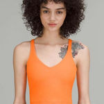 Lululemon  Women’s 8 Align Tank Orange Soda Fitted Crop Basic Trendy‎ Athletic Photo 0