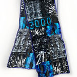 Y2K 2000 Vintage 100% Silk Scarf Millennium Elaine Gold Collection XIIX Rare Photo 0