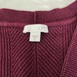 J. Jill Long Line Plum Purple Button Front Cardigan Size M Photo 2