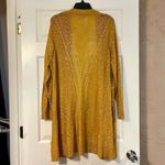 Avenue  Open Front Knit Lightweight Cardigan Yellow Sweater 22/24 Photo 1