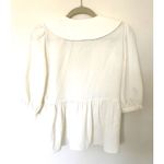 Amanda Uprichard  Ivory Evangeline Blouse Balloon Sleeve Revolve Chic Top Sz XS Photo 2