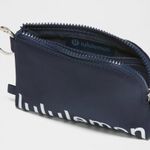 Lululemon  NWT Clippable Card Pouch Club Blue & White Credit Card Slots Photo 3