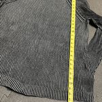 Lands' End Lands’ End Women Monochrome Striped Crewneck Sweater size medium 100%cotton Photo 4