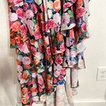 Mac Duggal NWT  Womens Dress Multicolor Floral Ruched Waist Asymmetrical Size 10 Photo 10