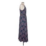 French Grey Nichelle Knit Medallion Print Halter Maxi Blue/Red dress Photo 6