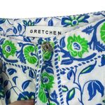 Gretchen Scott NWT Samode East India Midi Dress Blue Green Multi Tiered X-Small Photo 5