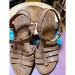 BORN Vintage woodblock heel sandals Tan Size 7 Photo 1
