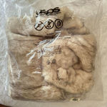 ASOS Faux Fur Coat with Teddy Ears - Cream Photo 7