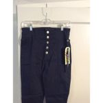 Denim Blvd New NWT Juniors size 7 High Waist Button Up Raw Hem Jeans Photo 2